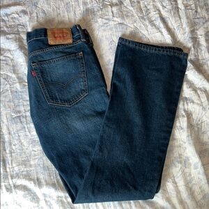 Levi's Dark Blue Straight Jeans